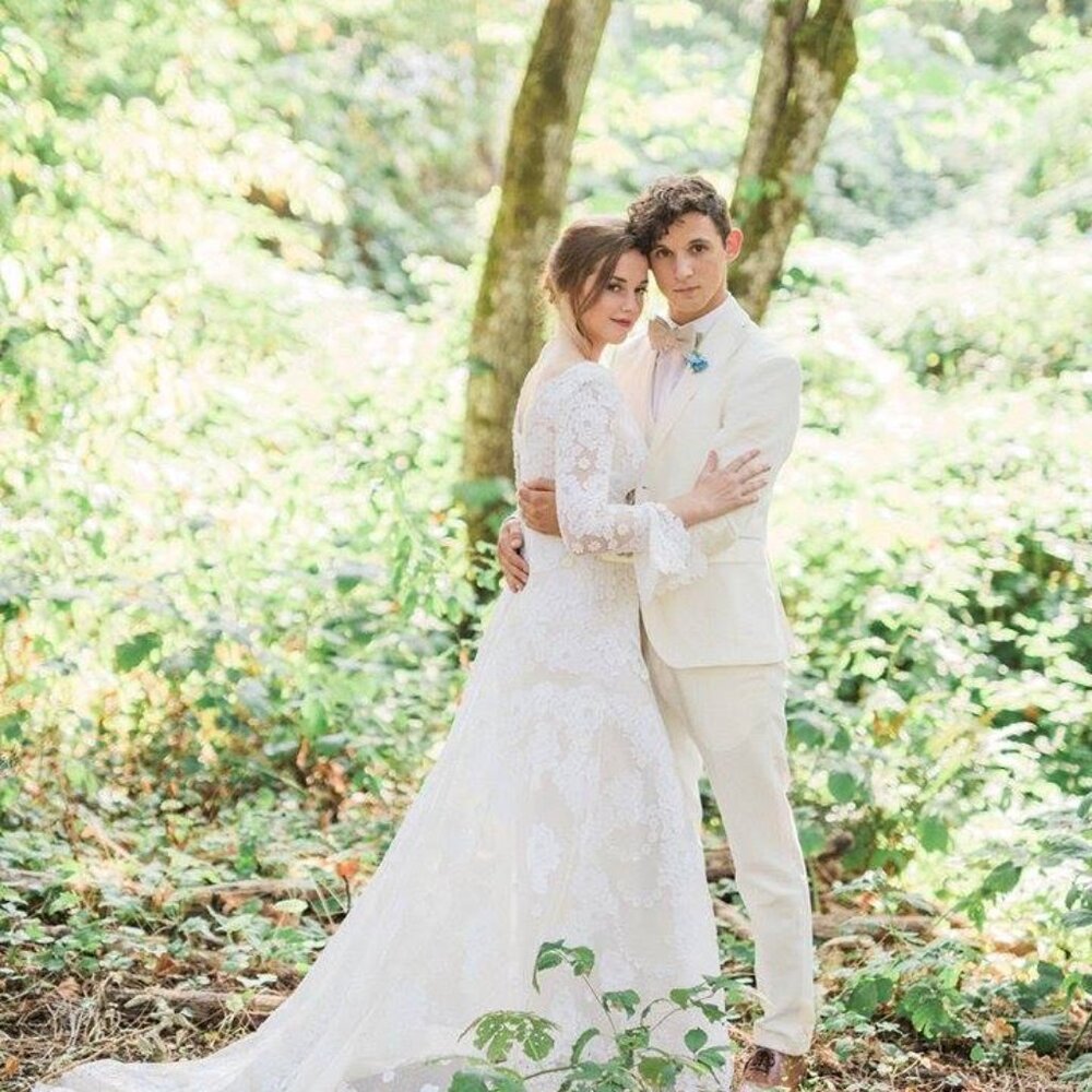 Vintage European wedding dress